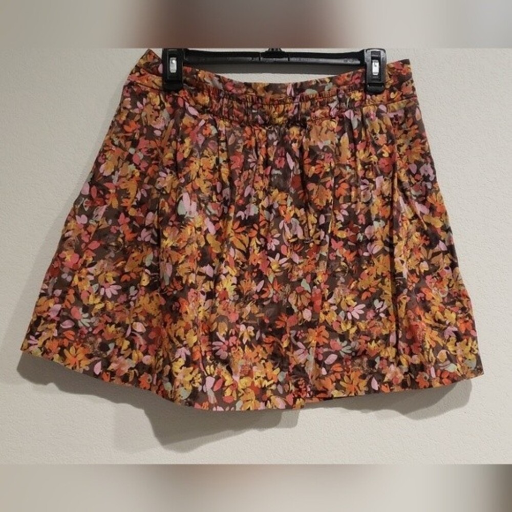 J. Crew Fall Floral Mini Skirt Size 10